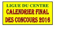 Clendrier officiel des concours de la ligue du Centre 2016